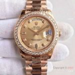 (EW) Swiss 3255 Rolex Presidential Diamond Bezel Replica Watch DDII 41mm